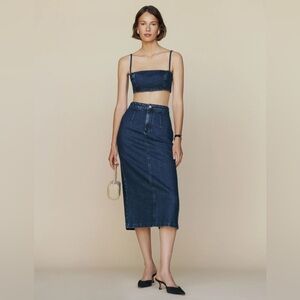 Reformation Strada Denim Two Piece Set